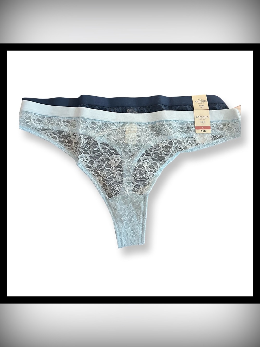 NWT-2 Pk Bundle Arizona Body All Over Lace Thong Panty
